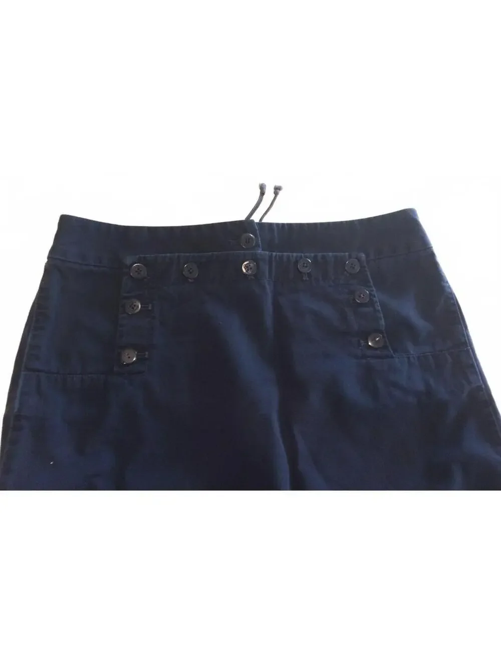 J. Crew Nautical Sailor Style Navy Blue Chino Mini skirt Sz 12